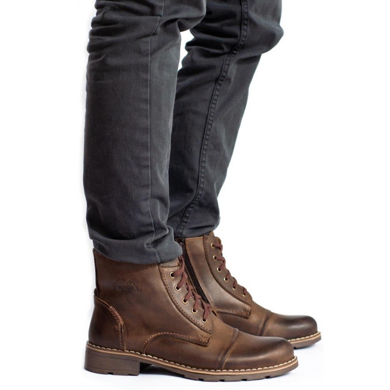 Mario Pala Bottes pour hommes avec fourrure 312 marron brun 1