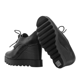 Bottines compensées noires Andrea le noir 2