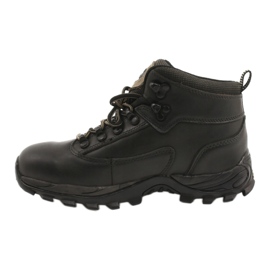 American Club Chaussures de trekking hiver cuir noir TF201303005 beige 1