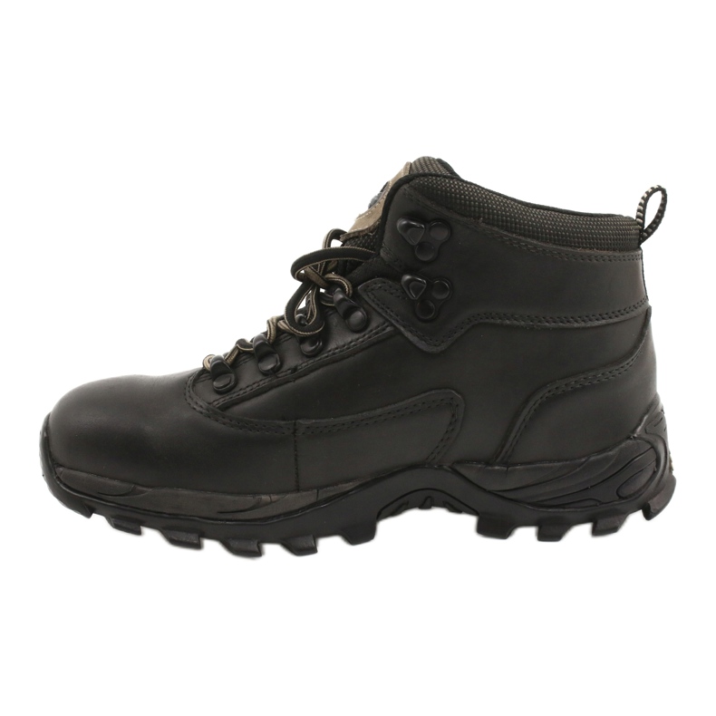 American Club Chaussures de trekking hiver cuir noir TF201303005 beige 1