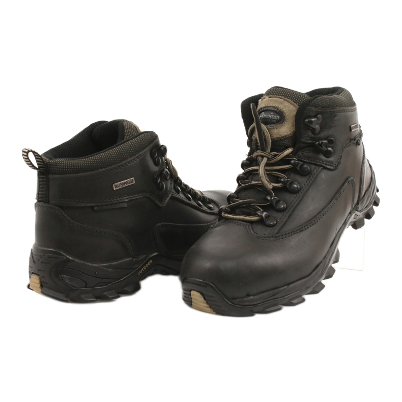 American Club Chaussures de trekking hiver cuir noir TF201303005 beige 3