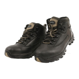 American Club Chaussures de trekking hiver cuir noir TF201303005 beige 2