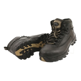 American Club Chaussures de trekking hiver cuir noir TF201303005 beige 4