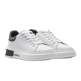 Baskets femme Taranto noires et blanches 1
