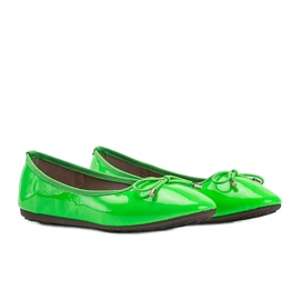 Ballerines en cuir verni vert Jaylynn 4