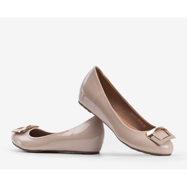 Escarpins compensés beiges Lillie 1