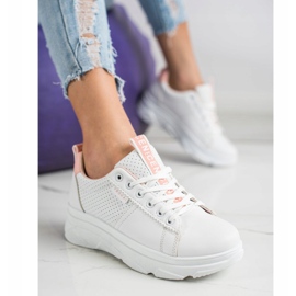 SHELOVET Baskets sur la plate-forme blanche Nice 2