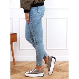 Baskets à semelle design kaki VL137P Green vert 3