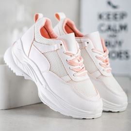 SHELOVET Baskets blanches confortables 2