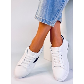 Baskets femme blanches LA129P BLANC / NOIR le noir 2