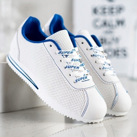 SHELOVET Baskets Ajourées Super blanche 2