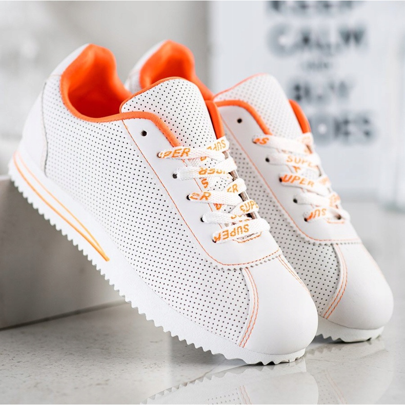 SHELOVET Baskets Ajourées Super blanc 1