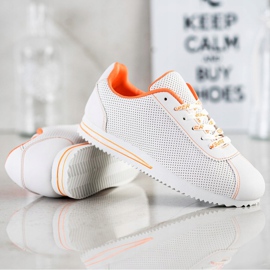 SHELOVET Baskets Ajourées Super blanche 3