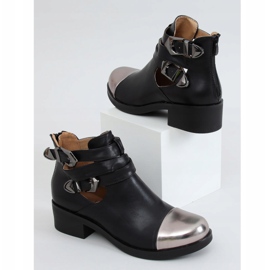 Noir 9100 Bottes noires coupées le noir 1