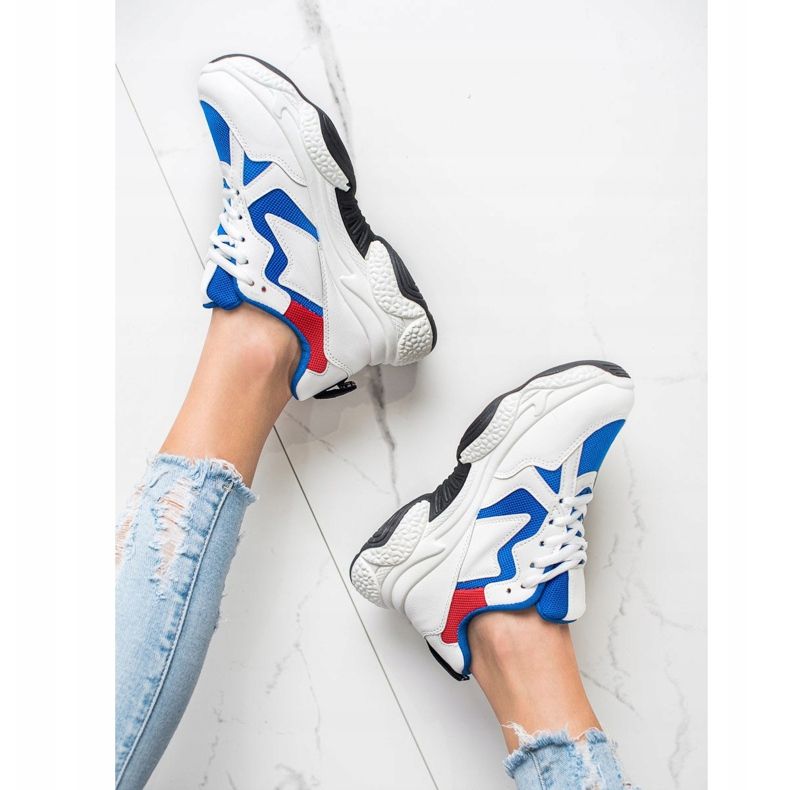 Fashion Baskets confortables blanche multicolore 1