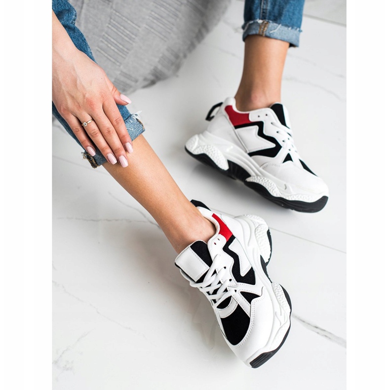 Fashion Baskets confortables blanche multicolore 1