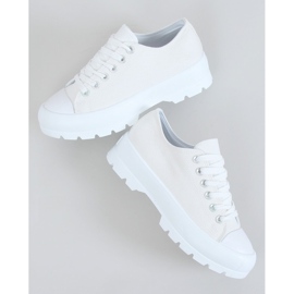 Baskets femme blanches LA138 Blanc 1