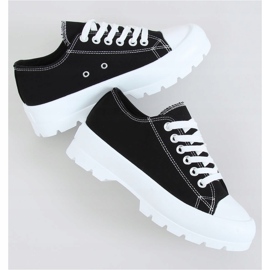 Baskets femme noires LA138 Noir le noir 1