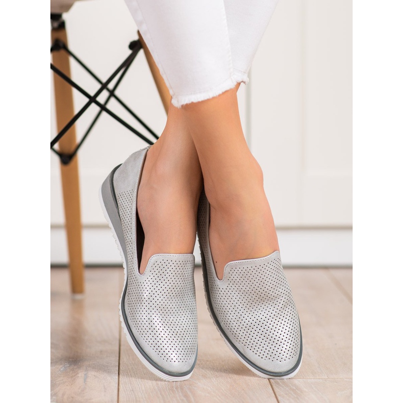 Goodin Seigneurs de cuir ajouré argent gris 1 Goodin Seigneurs de cuir ajouré argent gris 1