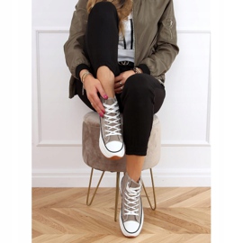 Baskets à semelle design kaki VL135P Green vert 3