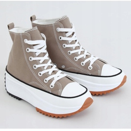 Baskets à semelle design kaki VL135P Green vert 1