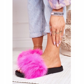 PS1 Chaussons femme fourrure Belmondo fuchsia rose 1 PS1 Chaussons femme fourrure Belmondo fuchsia rose 1