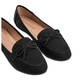 Mocassins en daim noir Lena le noir 3