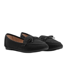 Mocassins en daim noir Lena le noir 4