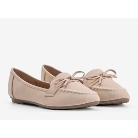 Mocassins en daim beige Lena 2