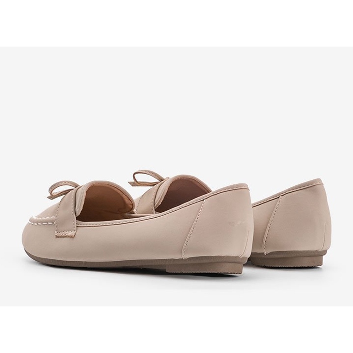 Mocassins en daim beige Lena 1