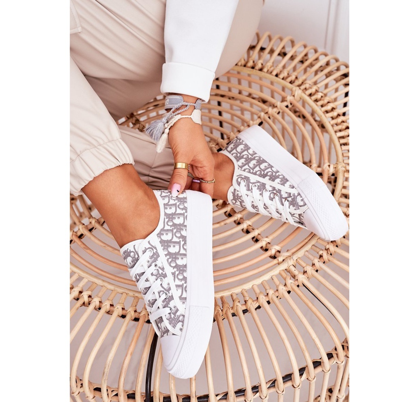 PS1 Baskets Daphne Logged Femme Blanc / Gris blanche 2