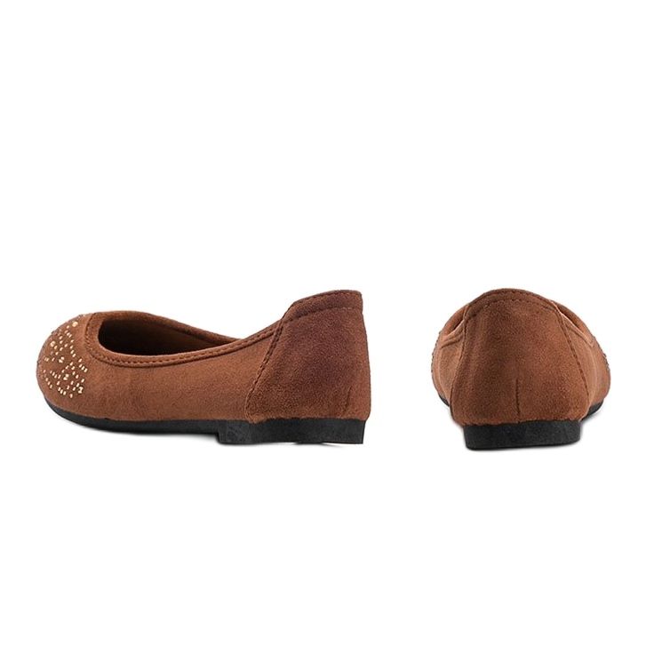 Ballerines en daim marron Jacquelyn brun 1