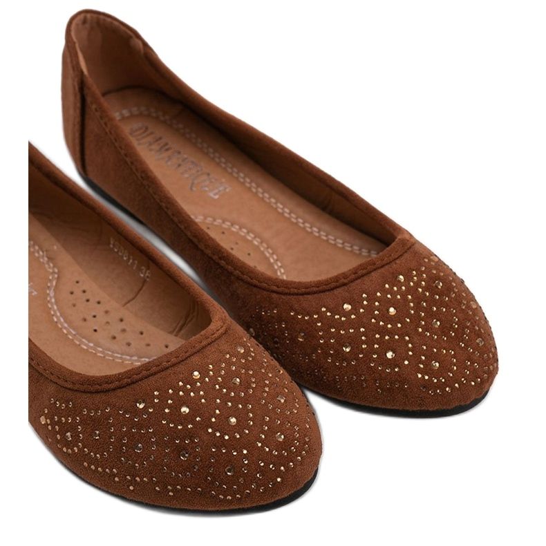 Ballerines en daim marron Jacquelyn brun 2