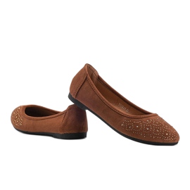 Ballerines en daim marron Jacquelyn brun 3