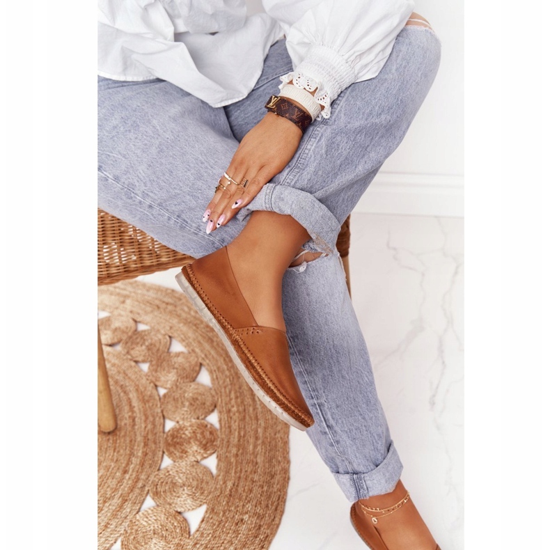 Ballerines Cuir Femme Maciejka Rouge 01930-52 brun 1