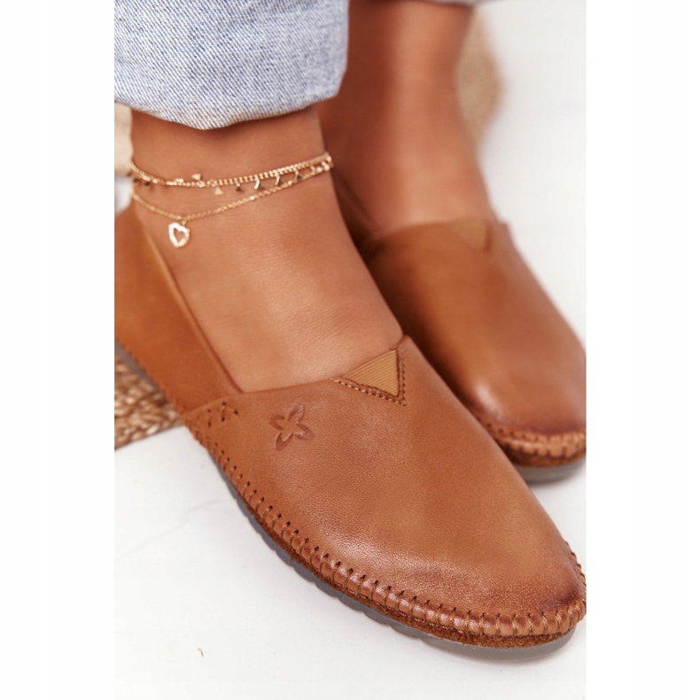 Ballerines Cuir Femme Maciejka Rouge 01930-52 brun 2