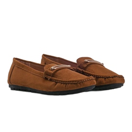Mocassins femme Keyla camel brun 1
