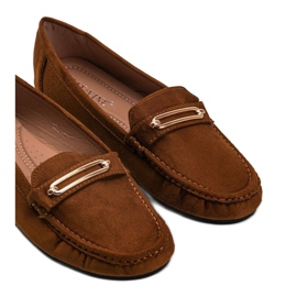 Mocassins femme Keyla camel brun 4