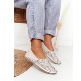 Ballerines Maciejka Cuir Femme Beige-Or 01930-81 d'or 2