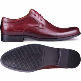 Kampol Chaussures habillées homme 344/17 / D3 bordeaux rouge 2