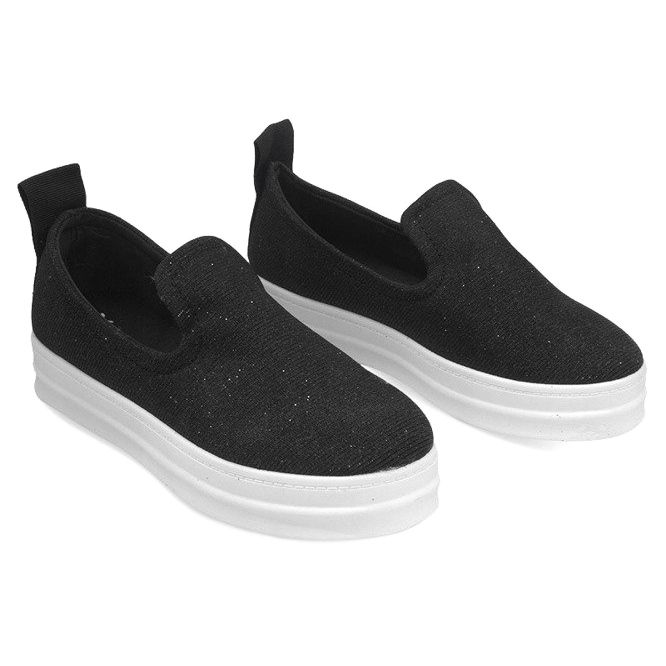 Love Slip On SK73 Baskets à enfiler noires le noir 1