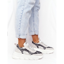 Chaussures de sport pour femmes Lu Boo semelle épaisse grise Goûtez-le! 1