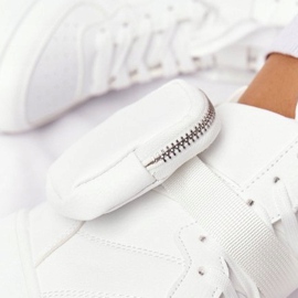 Chaussures de sport pour femmes sur une plate-forme avec un rein en blanc Alexis blanche 1