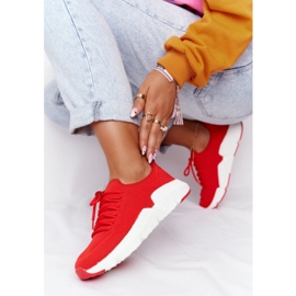 Chaussures de sport pour femmes Slip-on Big Star DD274580 Rouge 2