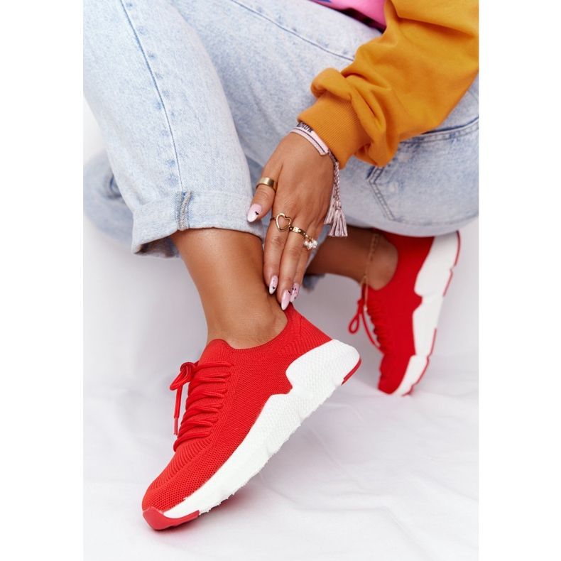 Chaussures de sport pour femmes Slip-on Big Star DD274580 Rouge 2