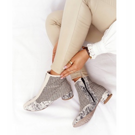 Boots Talon Tressé Maciejka 04937-03 Gris beige 2