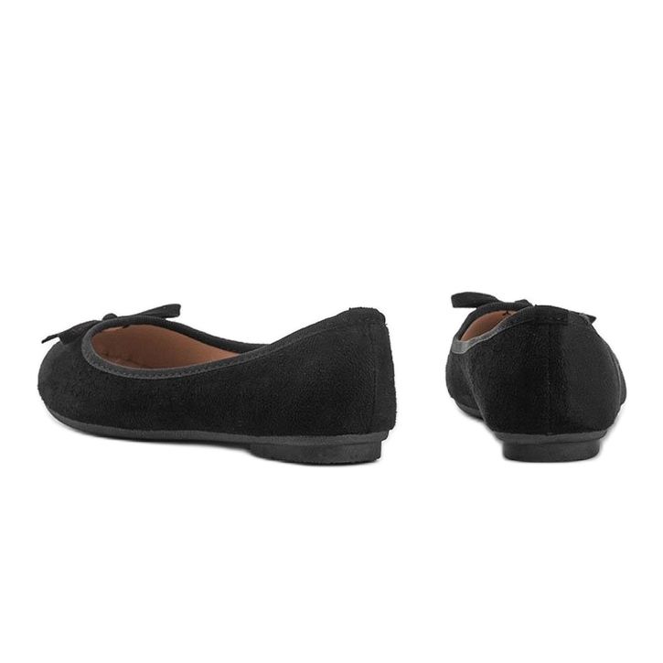 Ballerines noires à nœud Angelina le noir 1