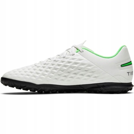 Chaussures de foot Nike Tiempo Legend 8 Club Tf AT6109 030 blanche blanche 1 Chaussures de foot Nike Tiempo Legend 8 Club Tf AT6109 030 blanche blanche 1