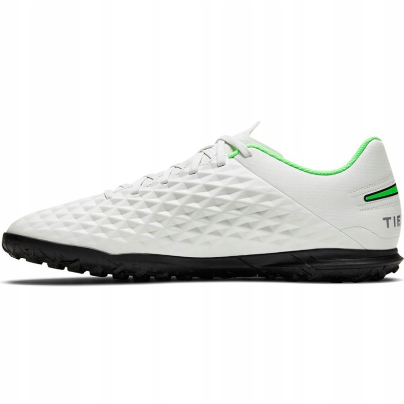 Chaussures de foot Nike Tiempo Legend 8 Club Tf AT6109 030 blanche blanche 1 Chaussures de foot Nike Tiempo Legend 8 Club Tf AT6109 030 blanche blanche 1