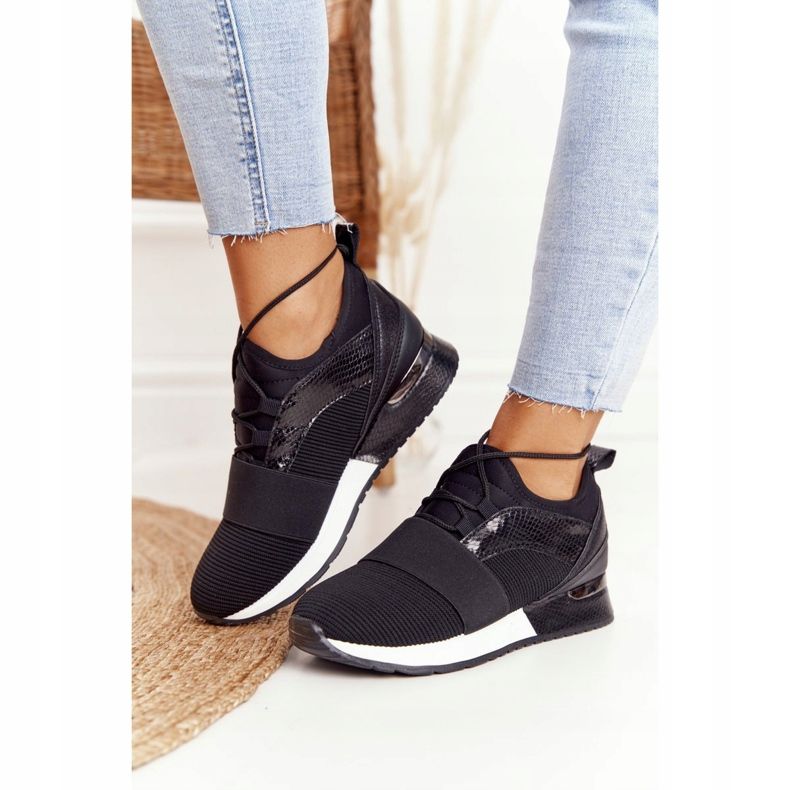 FB2 Chaussures de sport femme Sneakers Noir Netta 2